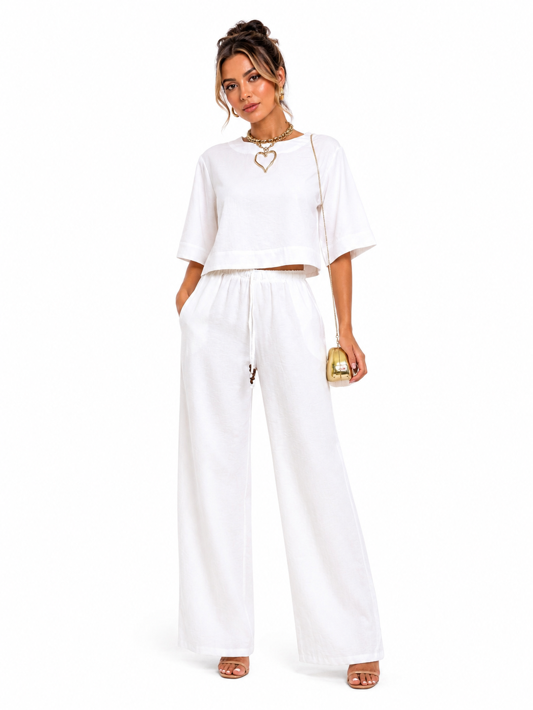 KENDRA LOUNGE SET-WHITE