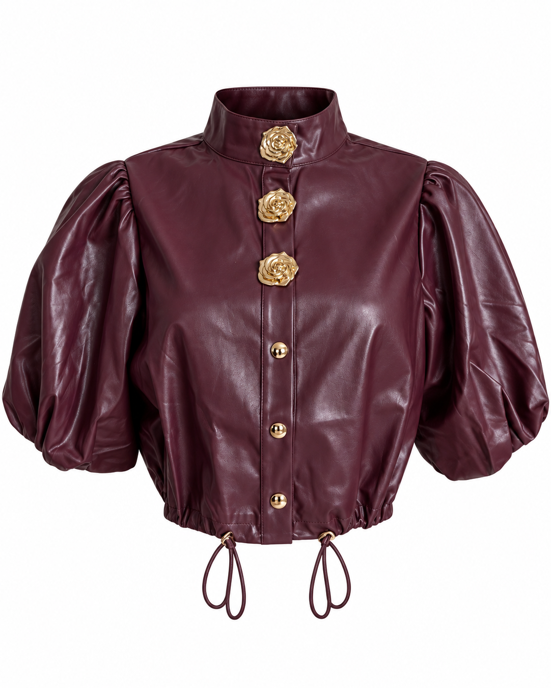 GOLDEN ROSE PUFF SLEEVE JACKET