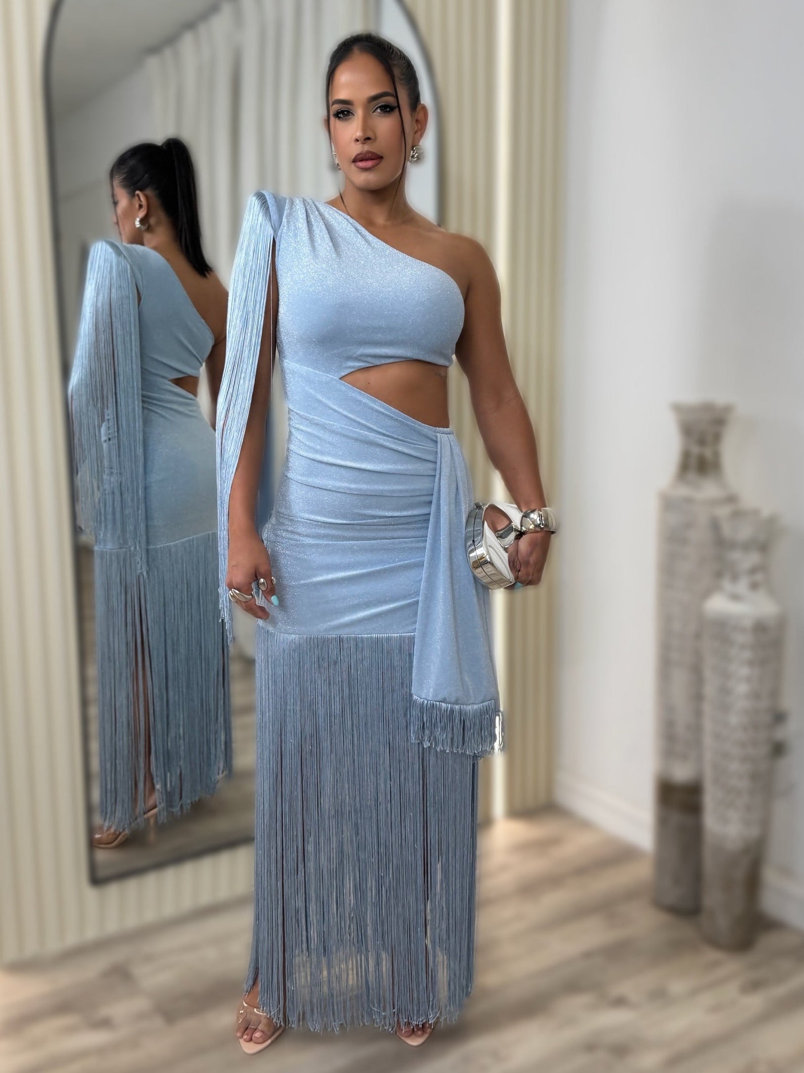 CELINE FRINGE DRESS
