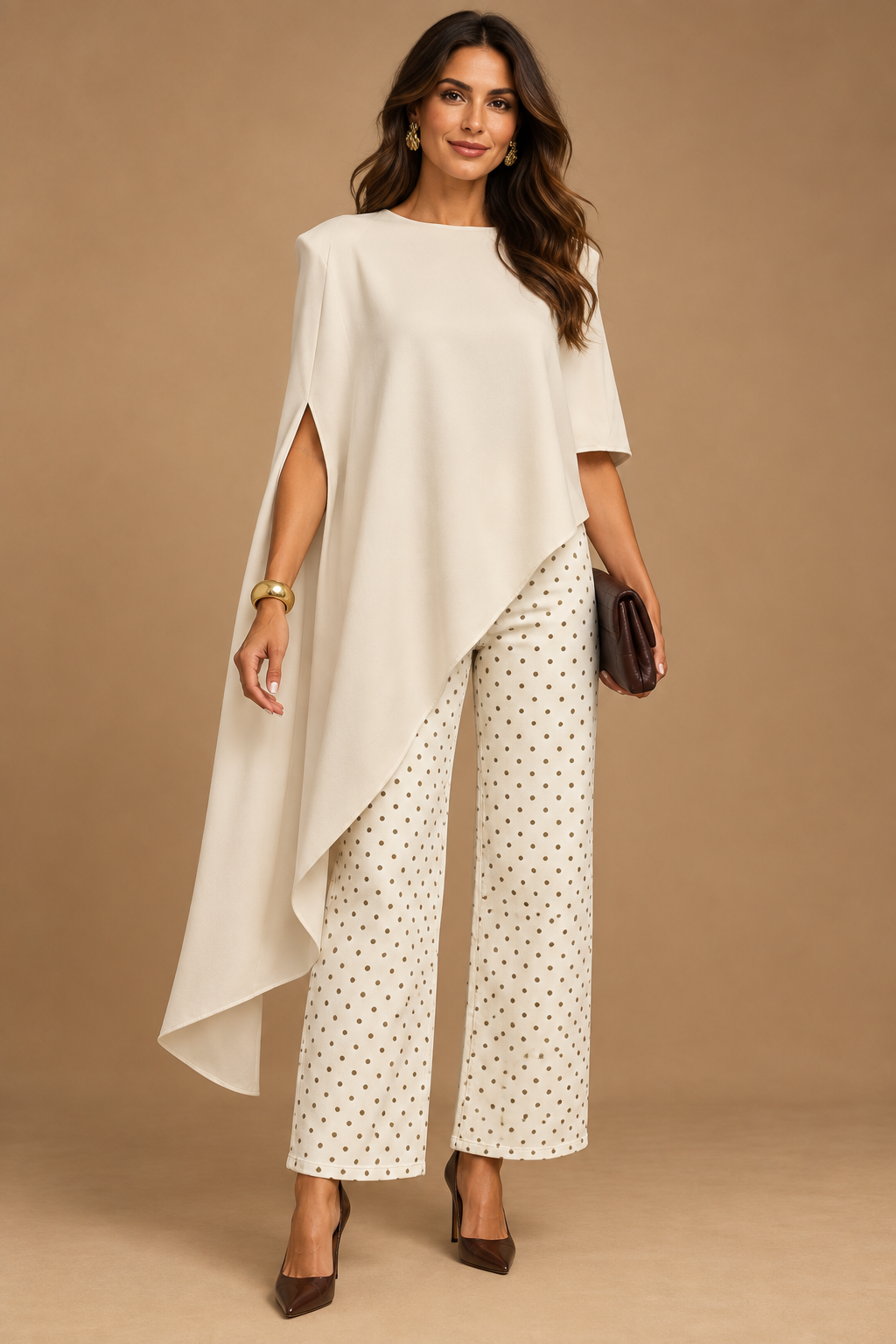 ÉLITE DRAPE ASYMMETRIC TOP