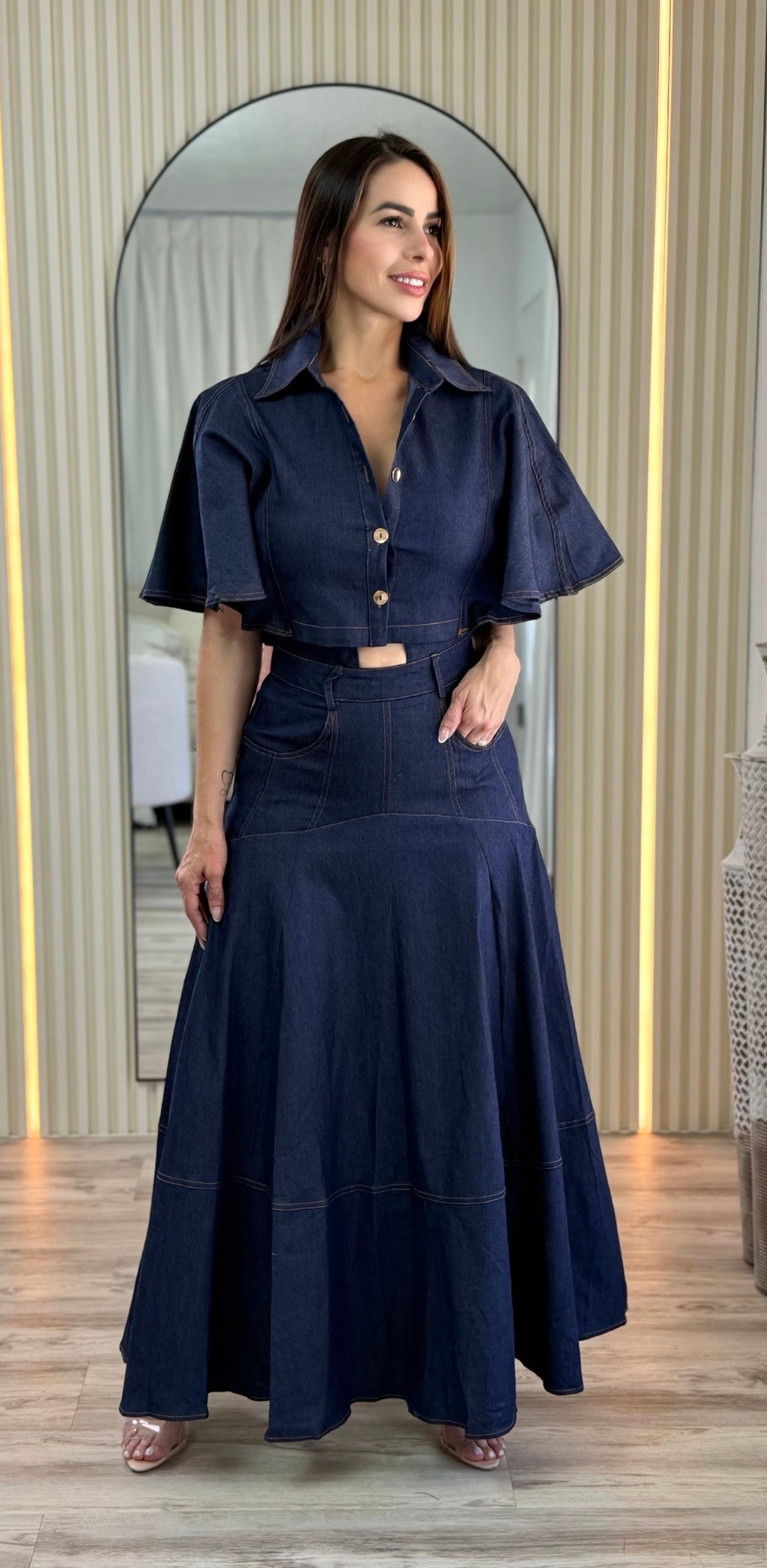 ALESSA DENIM SET