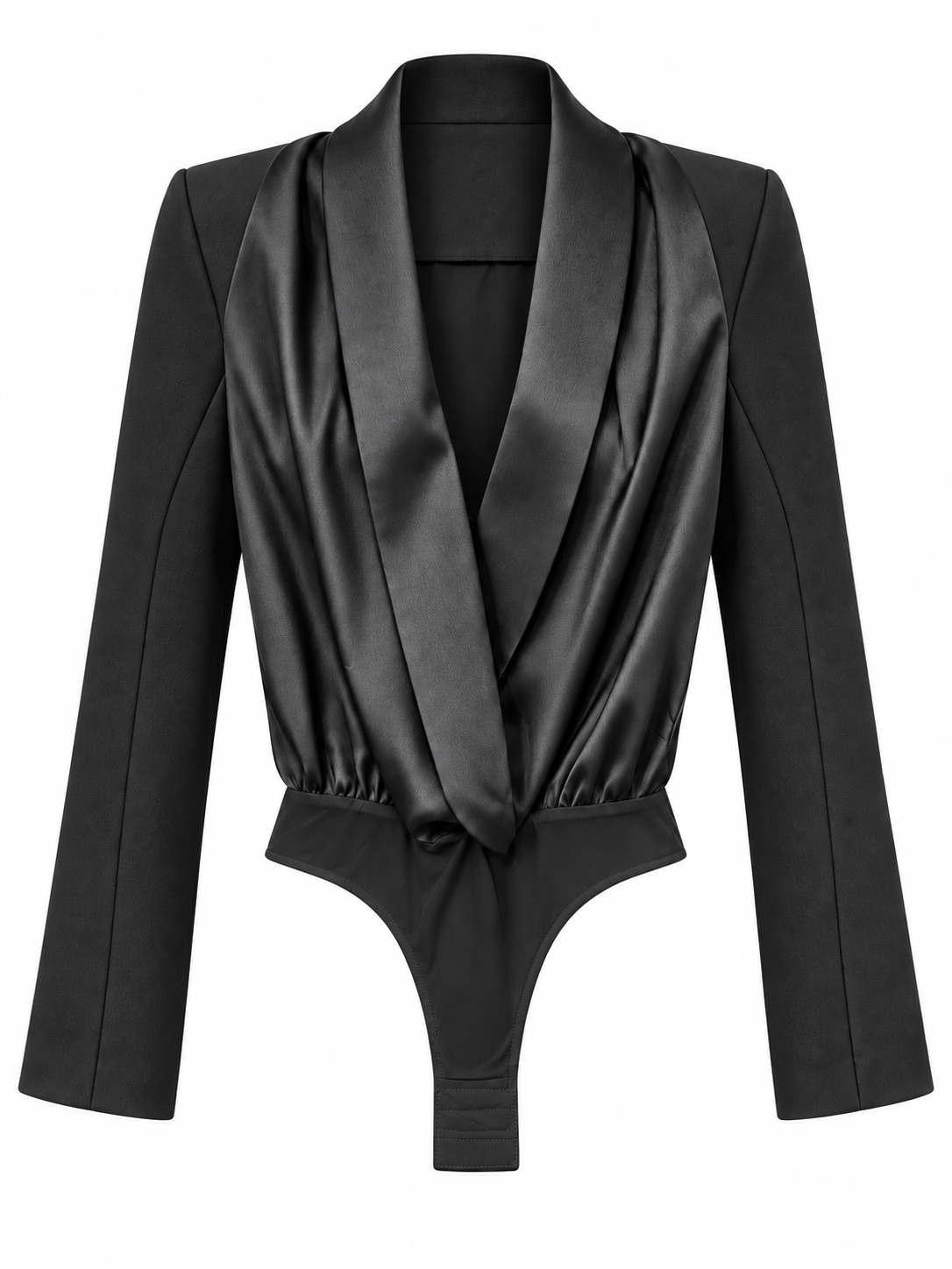 LUXE SATIN BLAZER BODYSUIT