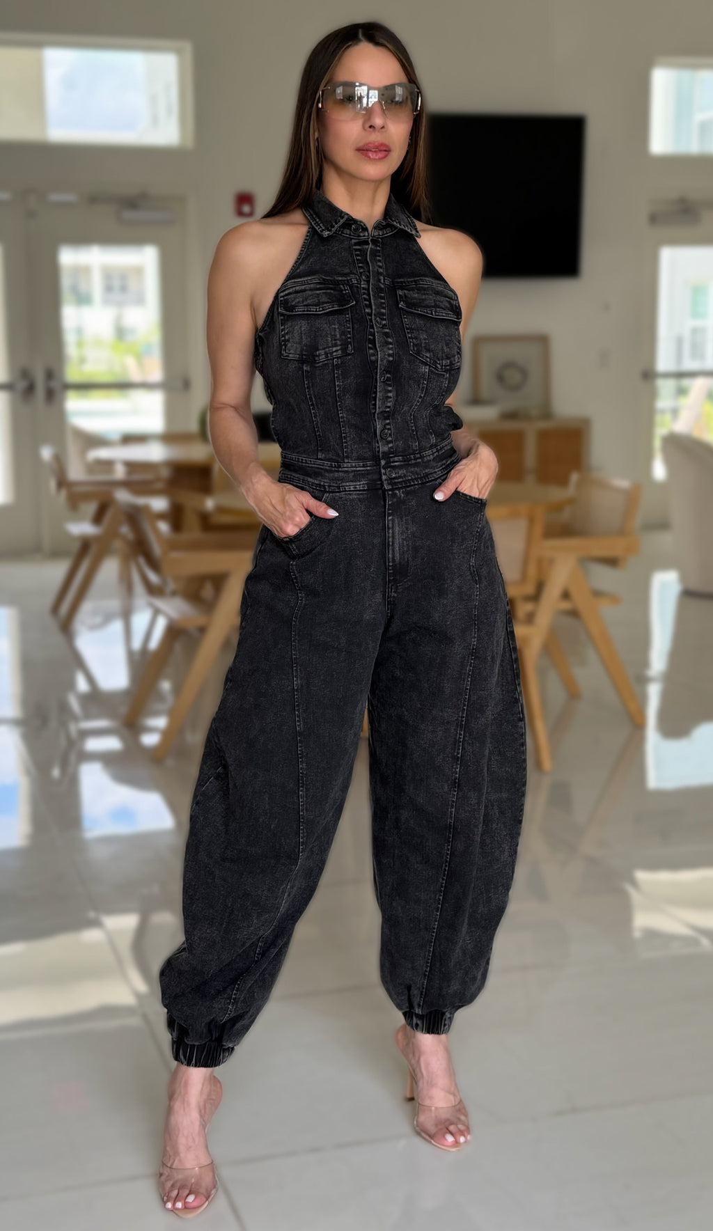 SAVANNAH DENIM JUMPSUIT