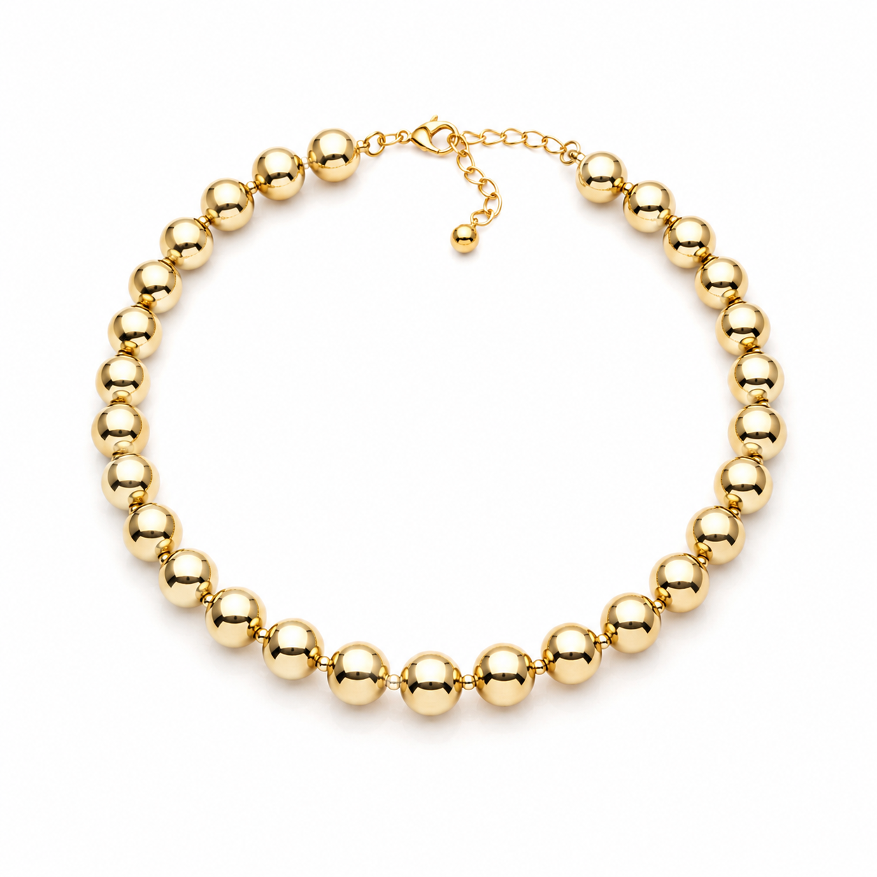 LYSANDRA GOLD BEADS NECKLACE
