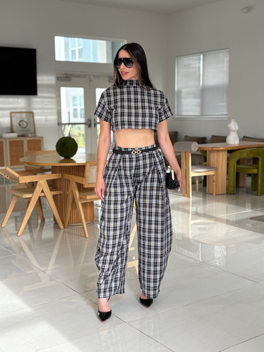 MONROE PLAID SET