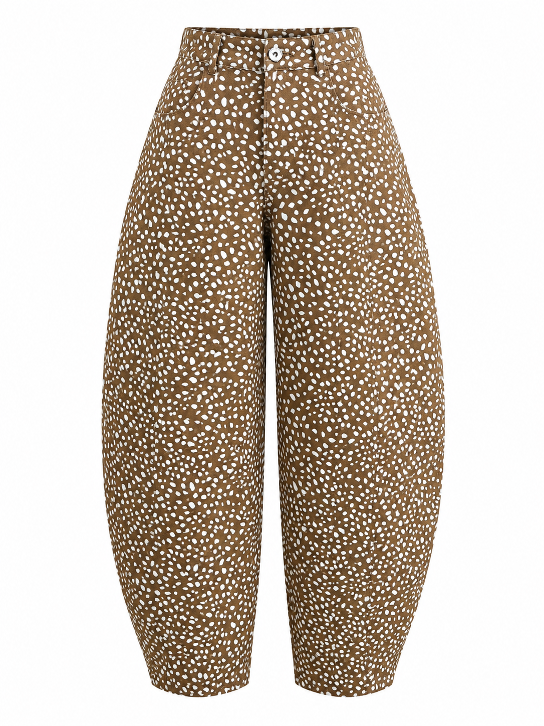 NOARA PRINT BARREL PANTS