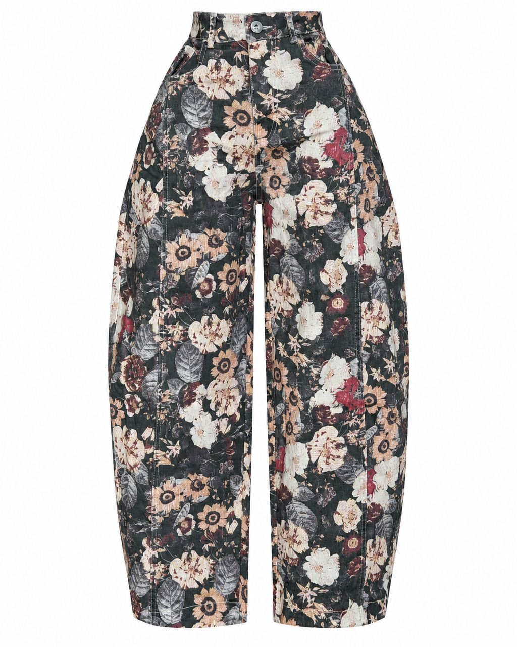 VINTAGE BLOOM BARREL PANTS IVORY