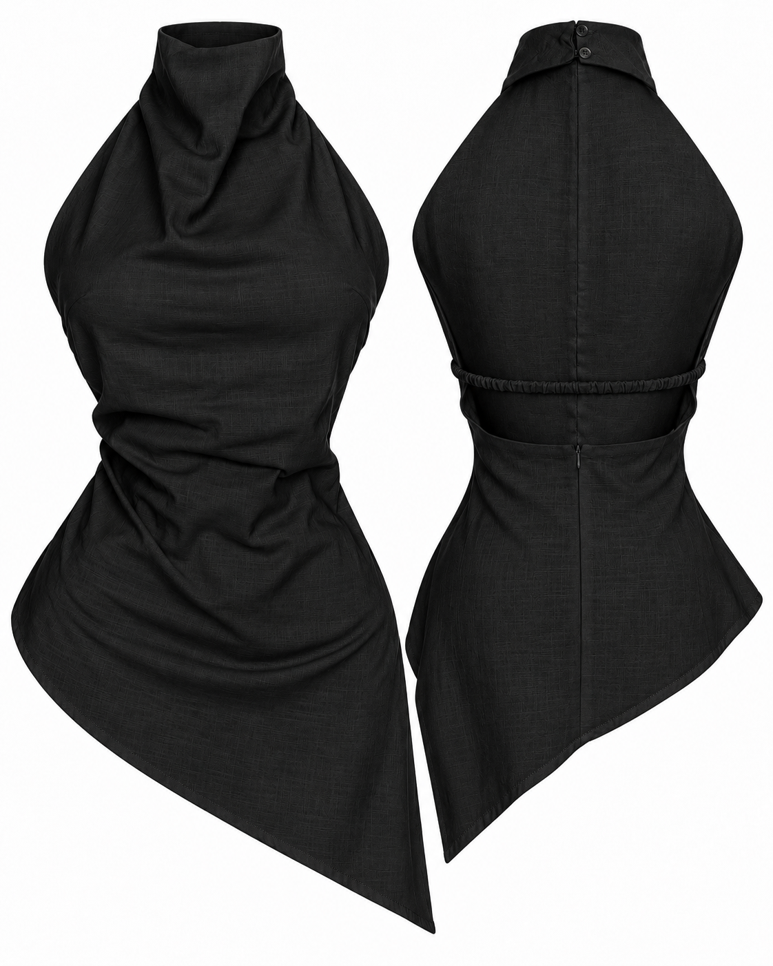 SIENNA DRAPED HALTER TOP