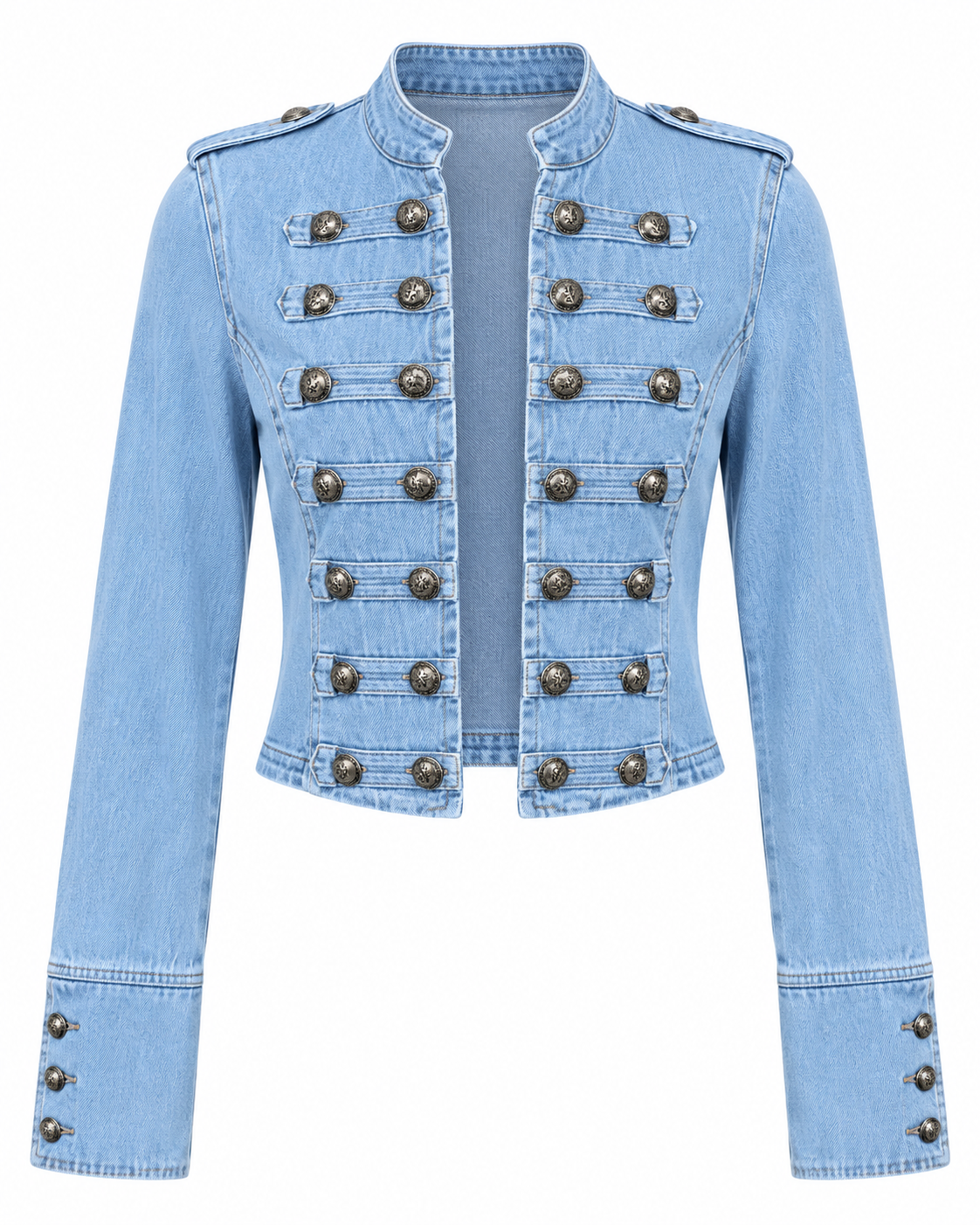 REGAL DENIM MILITARY JACKET