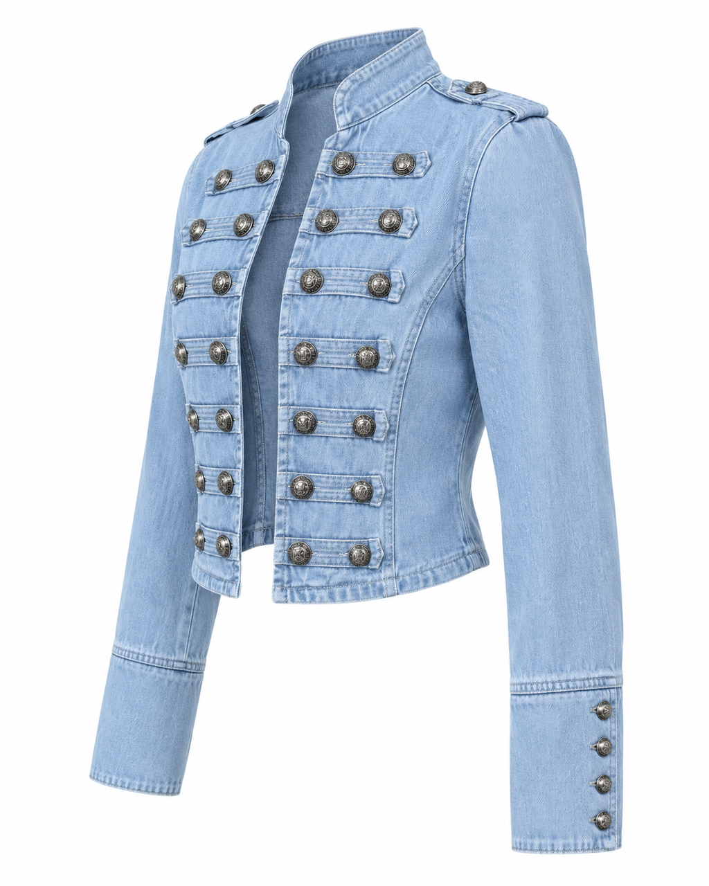 REGAL DENIM MILITARY JACKET