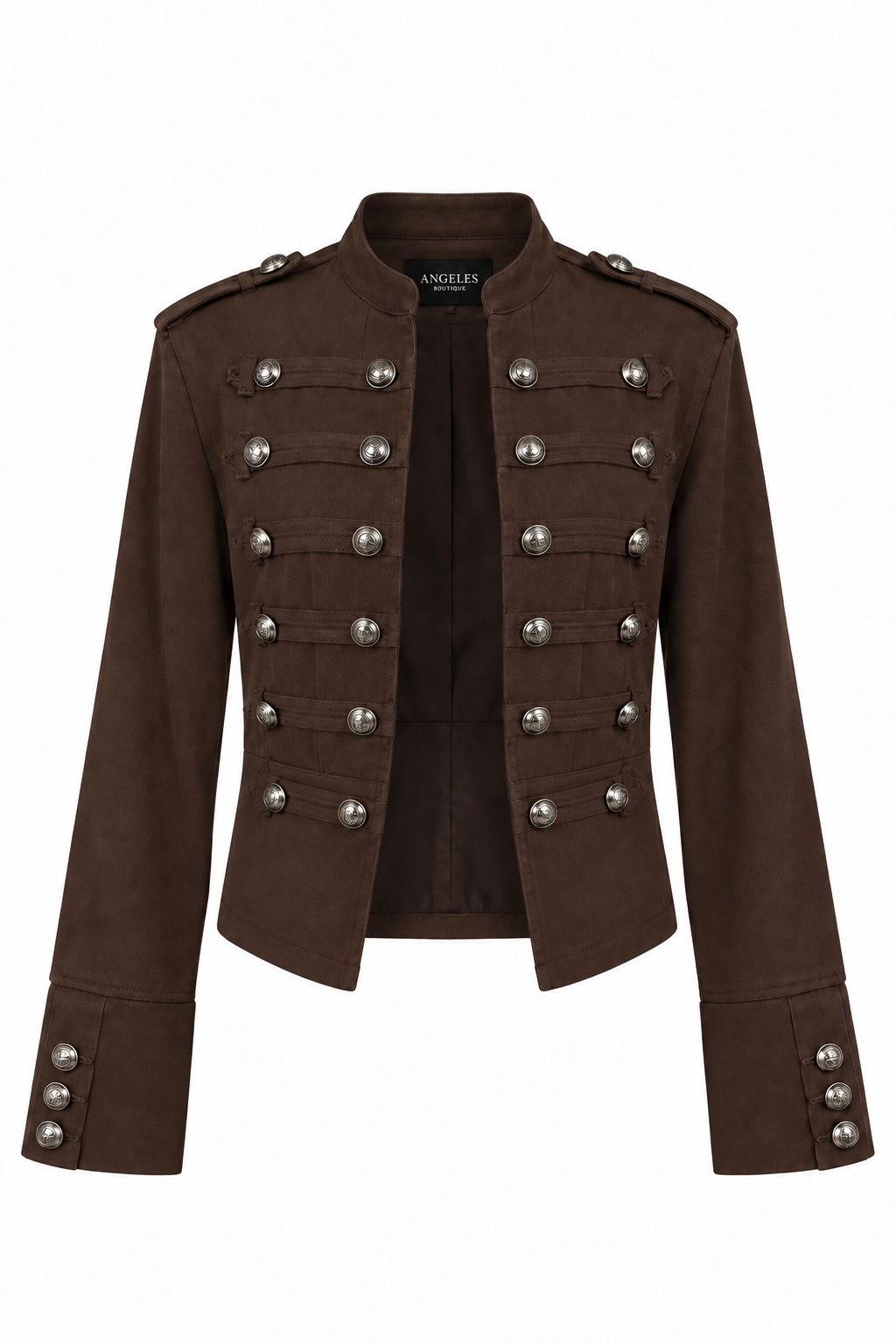 DAPHNE NAPOLEON JACKET — CHOCOLATE