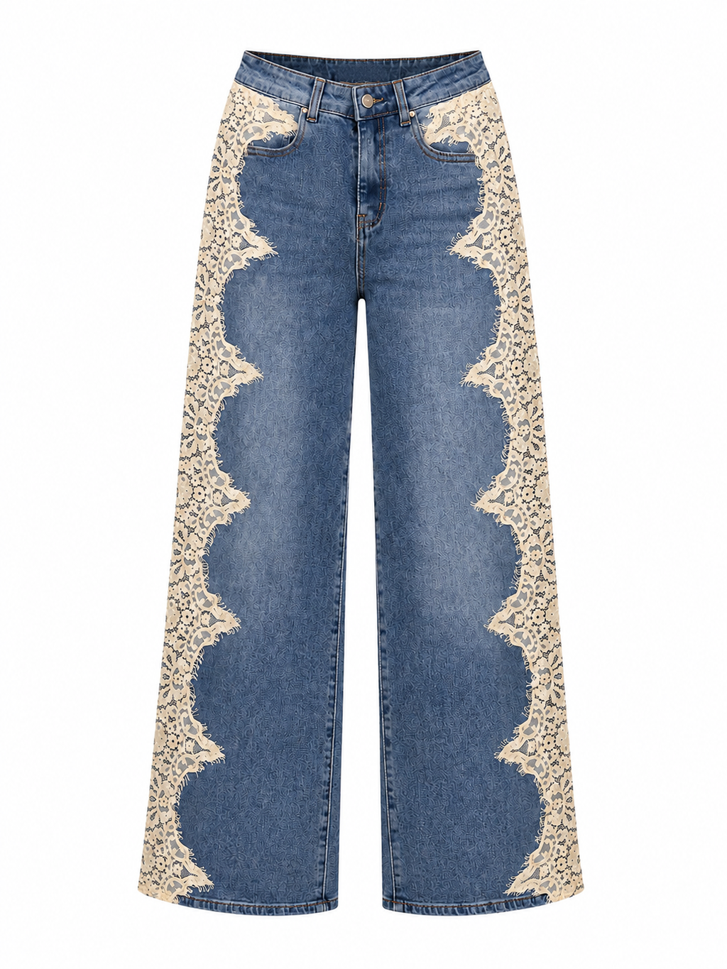 LÉONIE LACE WIDE LEG JEANS