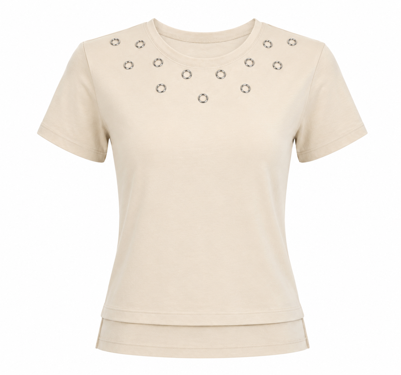 CELESTE EYELET TEE