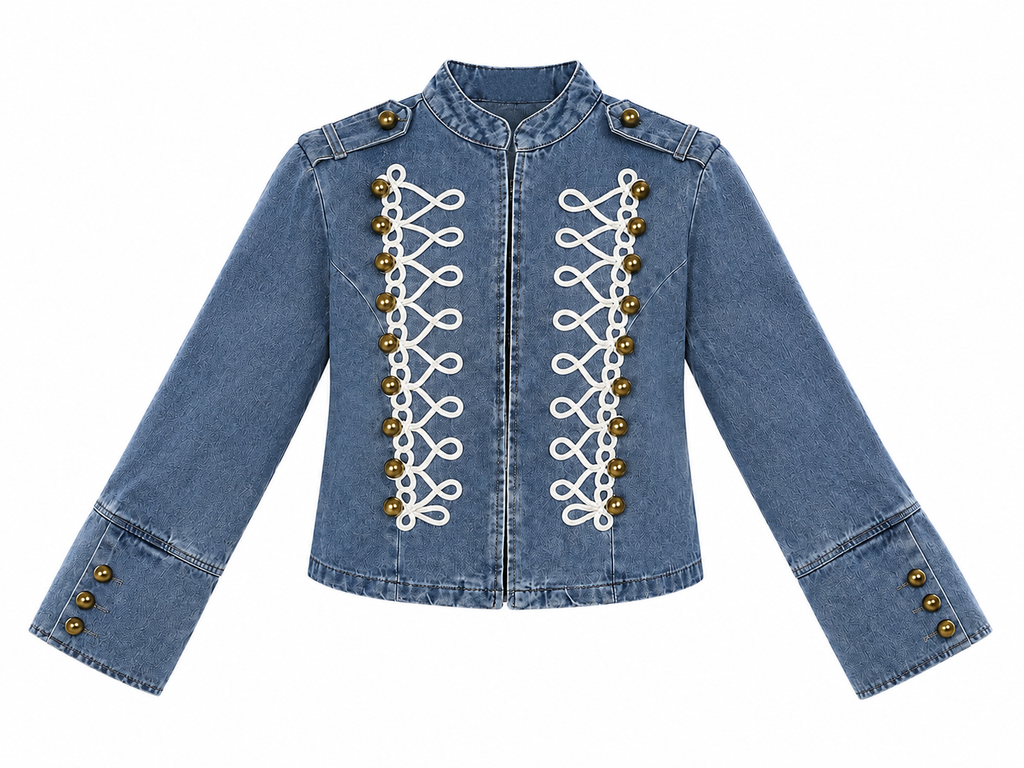 SAVANNAH MILITARY DENIM JACKET