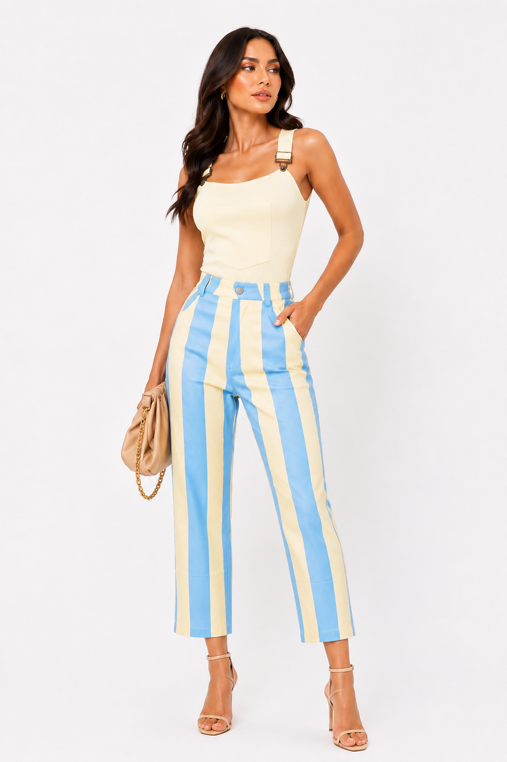 CITRINE BUCKLE KNIT TOP