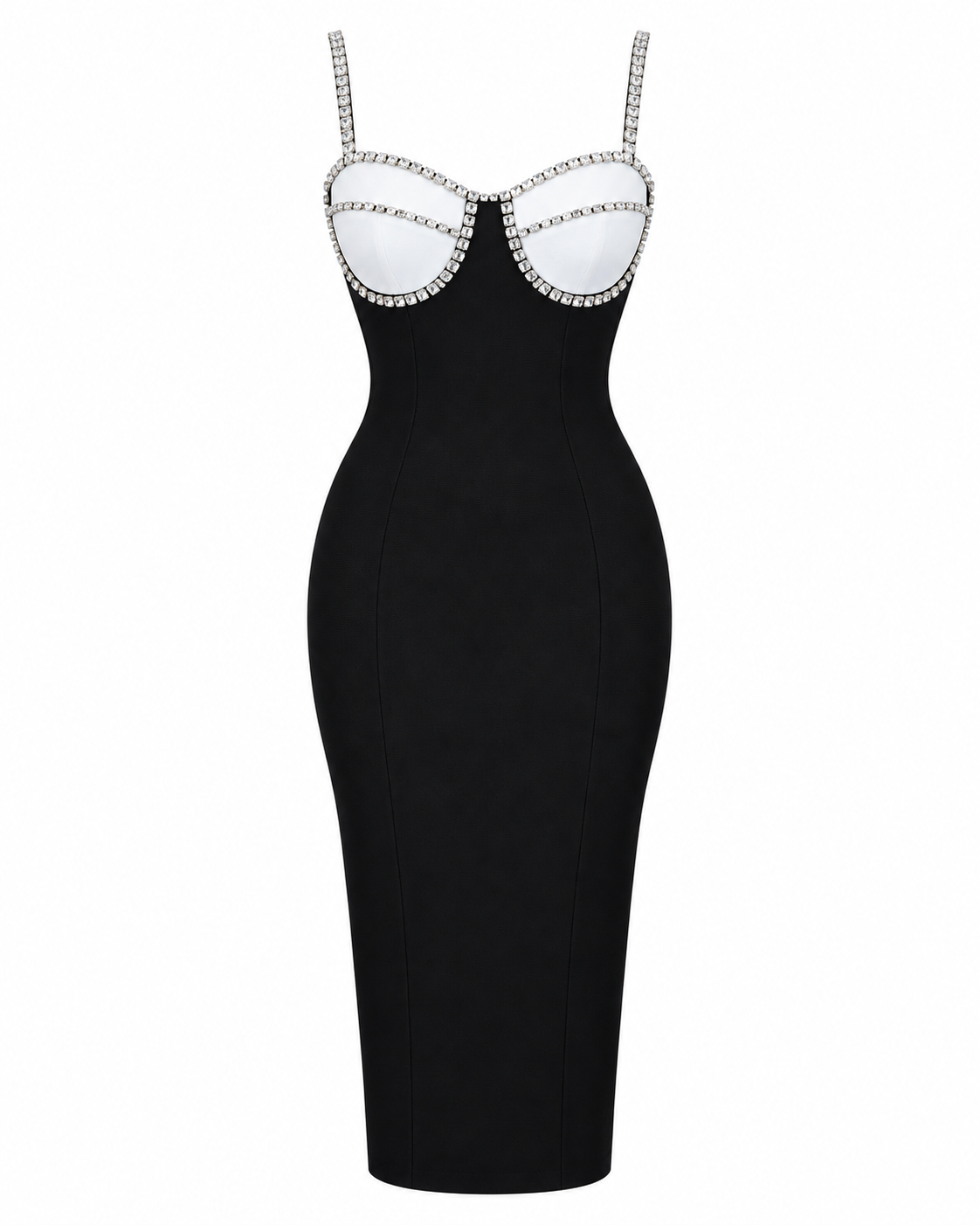 NOELLE RHINESTONE BANDAGE DRESS