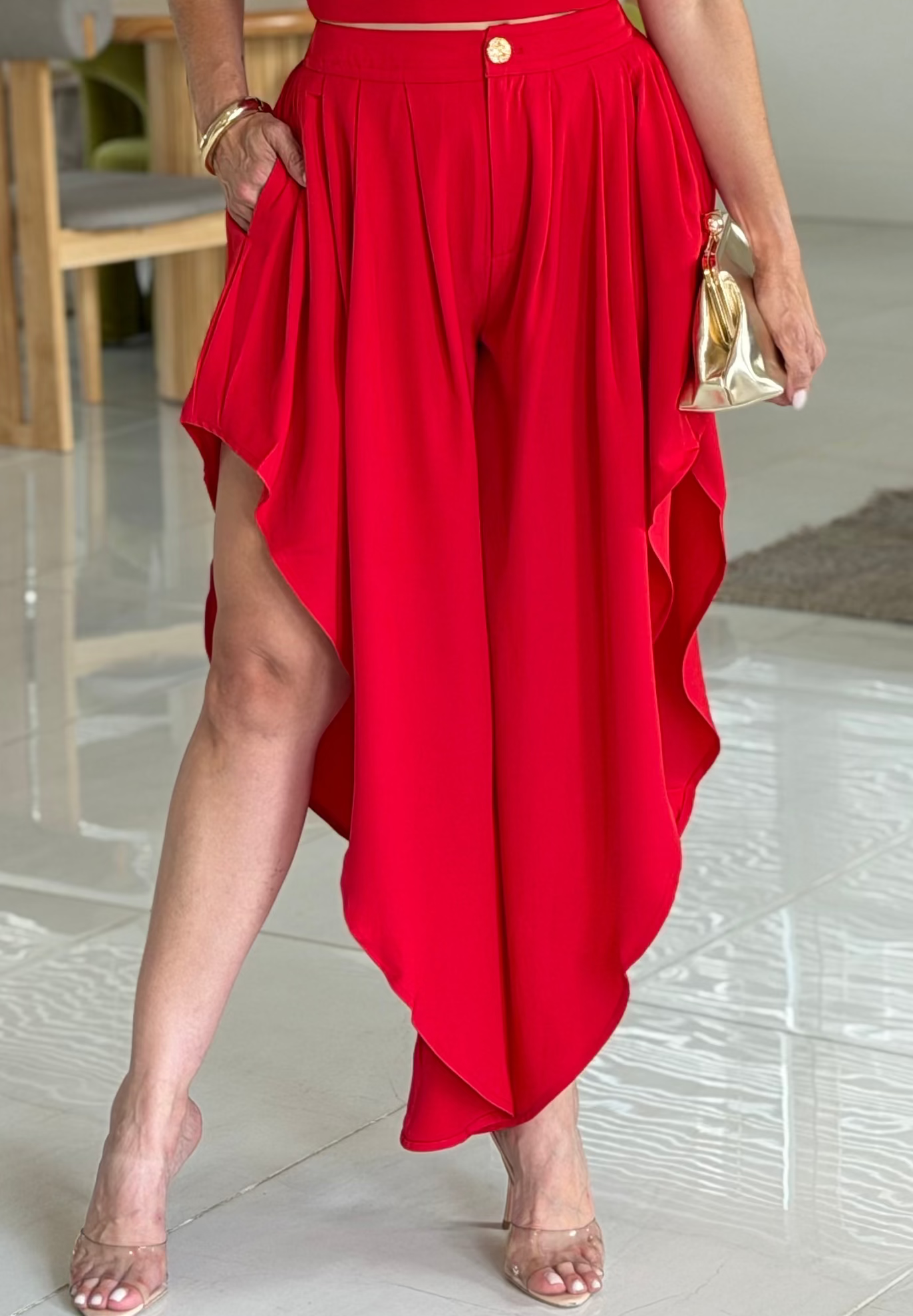 SCARLET CASCADE PANTS