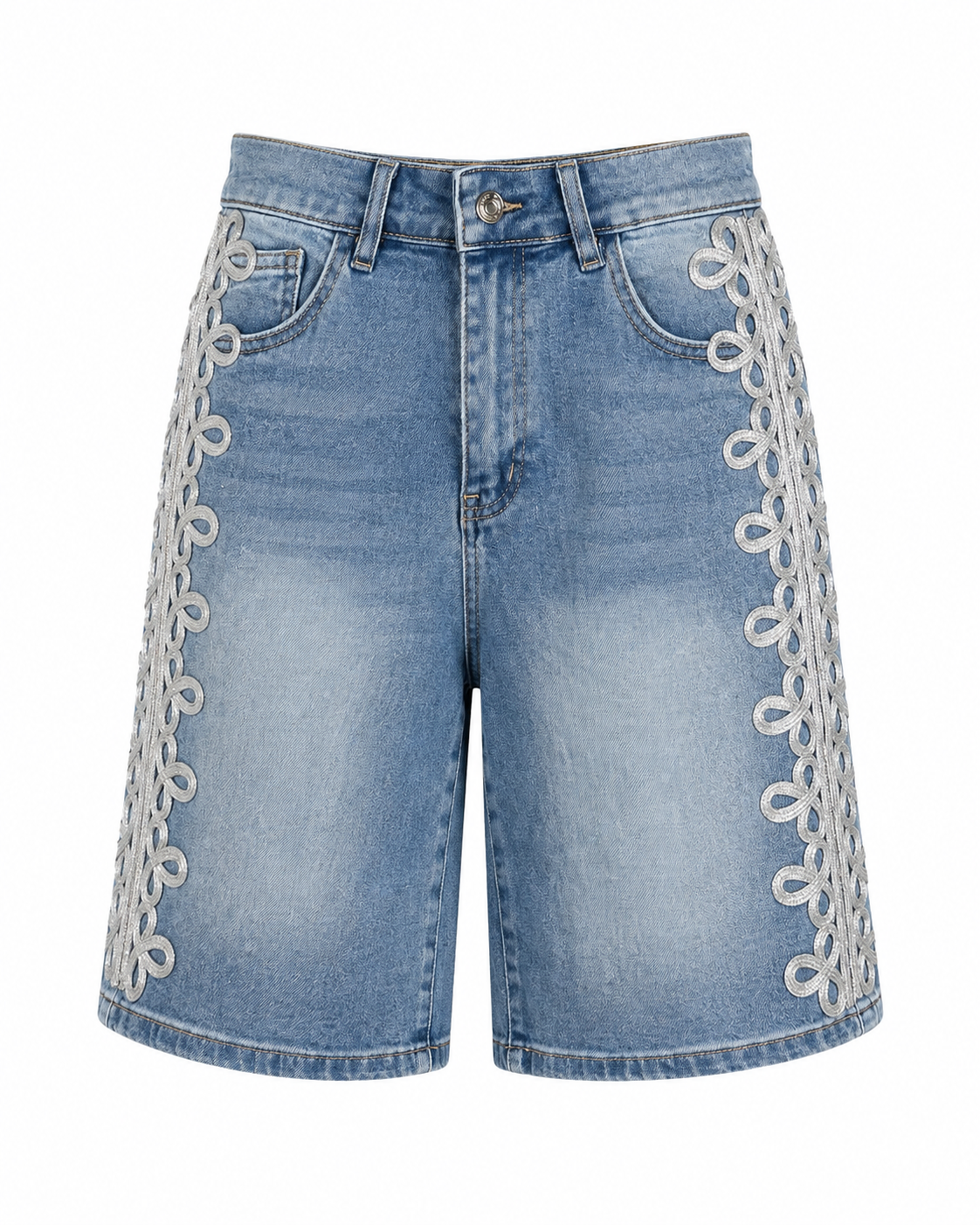 REGAL SWIRL DENIM BERMUDA