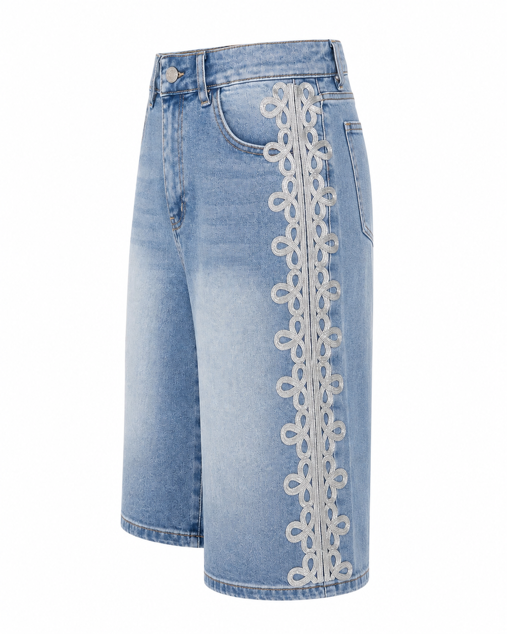 REGAL SWIRL DENIM BERMUDA