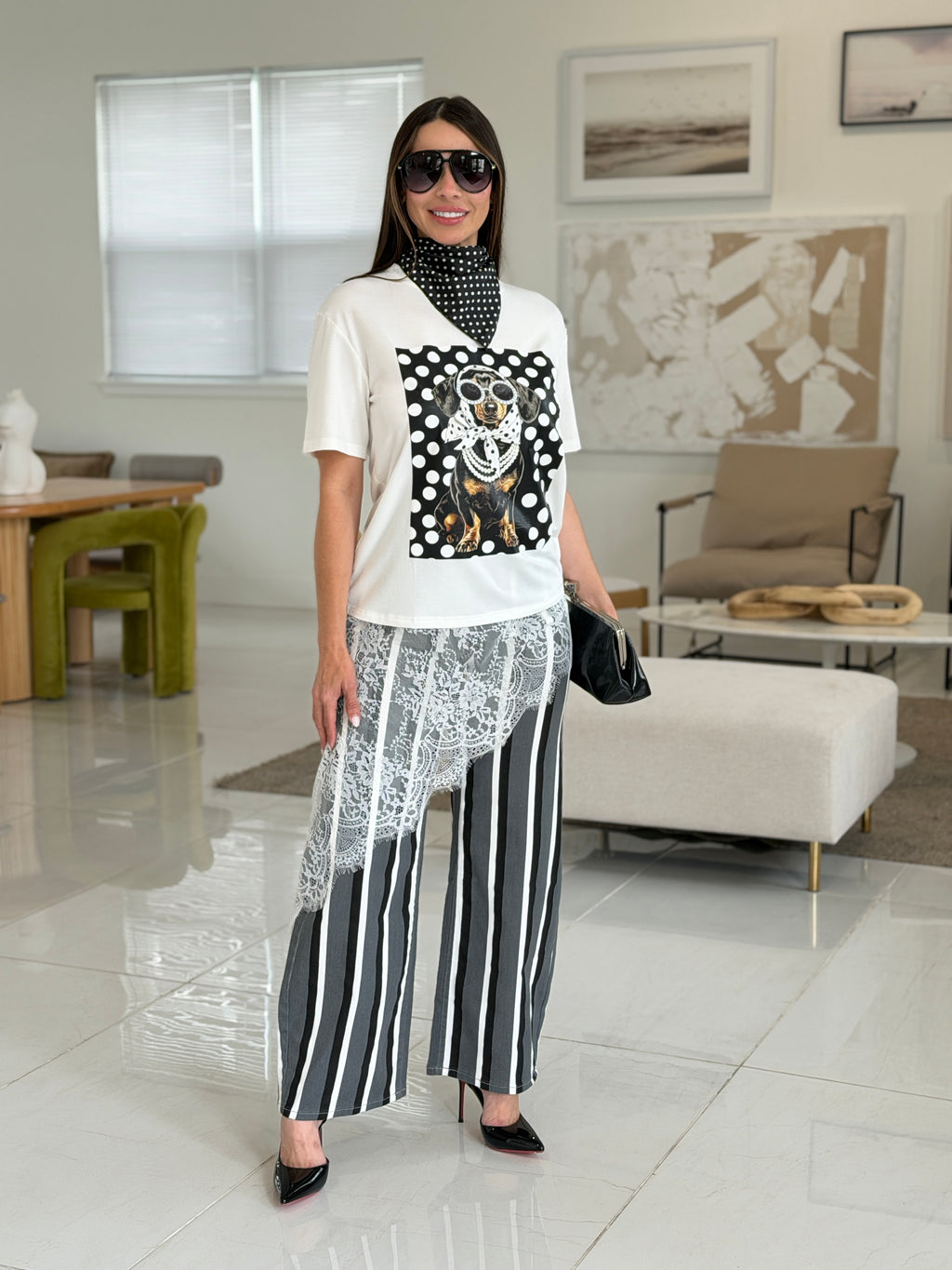 POLKA PUP GRAPHIC TEE