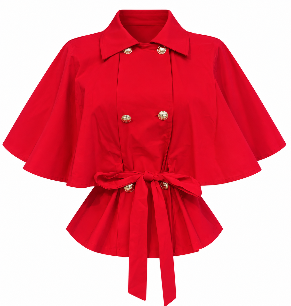 ROYAL CAPE TIE BLOUSE