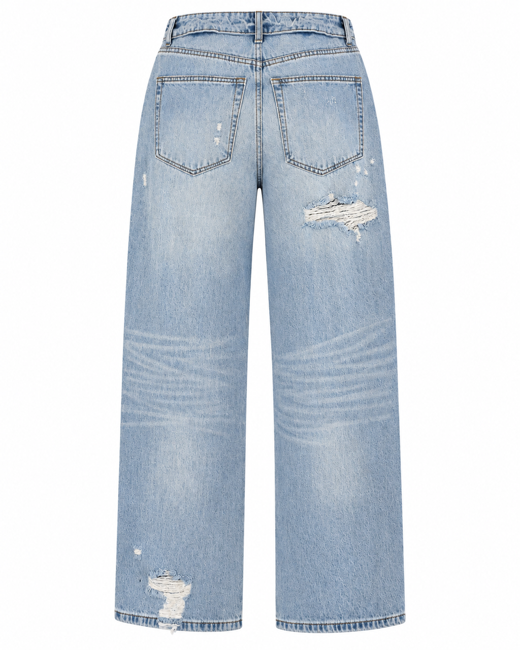 REBELLIOUS WASH WIDE LEG JEANS