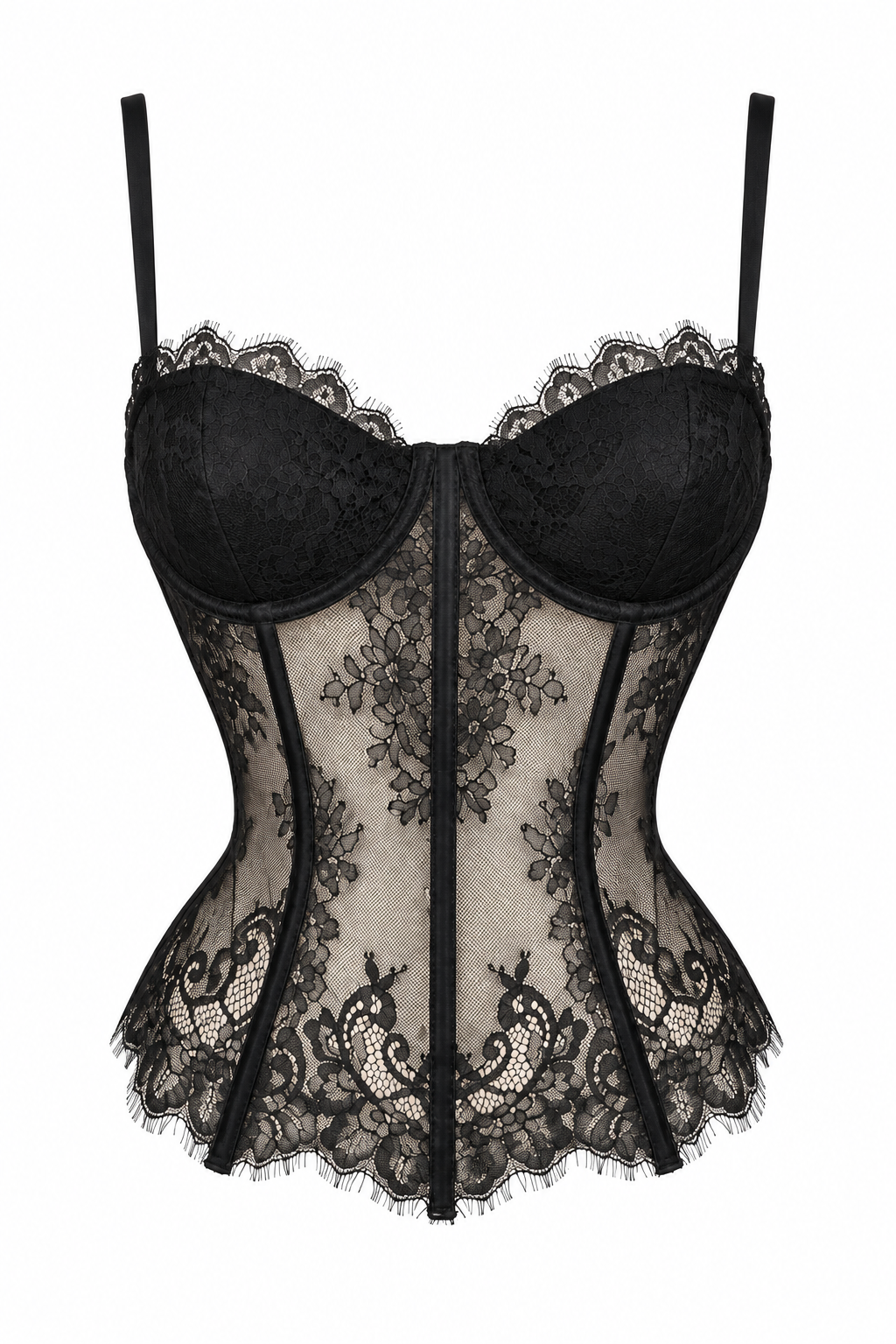 MIDNIGHT LACE CORSET