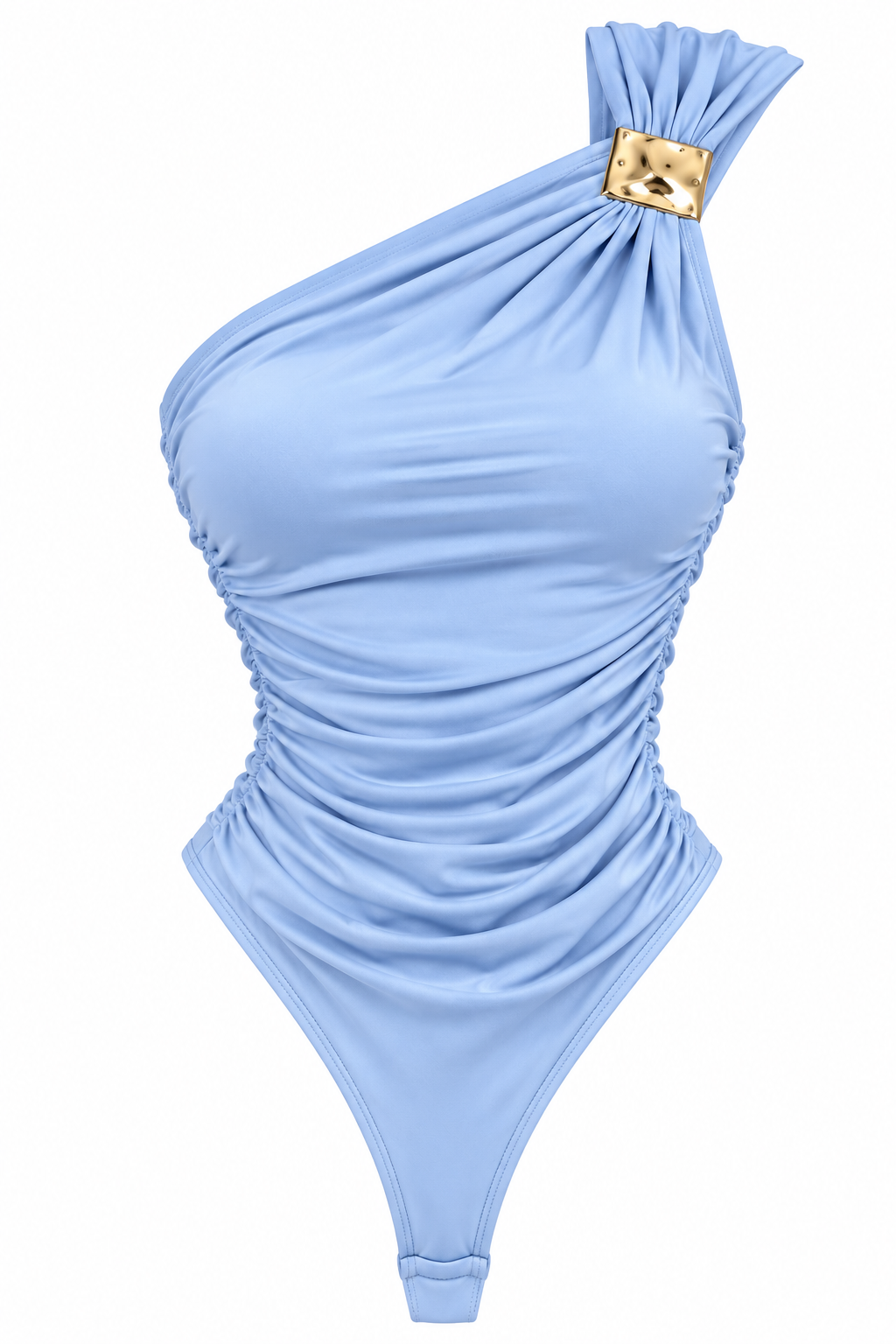 GOLDEN MUSE ONE-SHOULDER BODYSUIT
