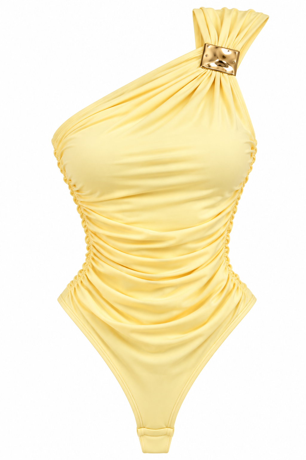 GOLDEN MUSE ONE-SHOULDER BODYSUIT