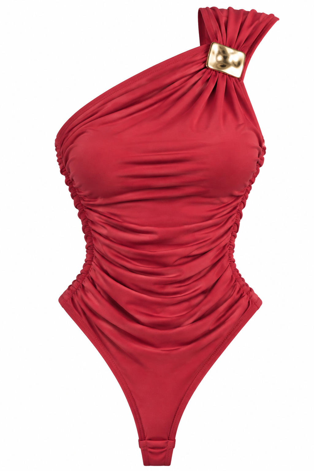 GOLDEN MUSE ONE-SHOULDER BODYSUIT