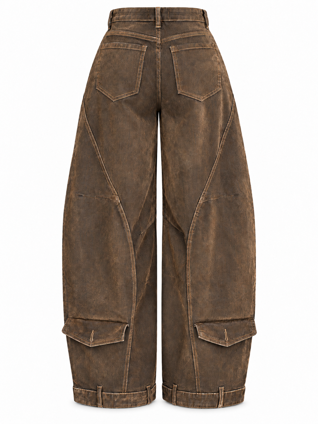 MOCHA WRAP BARREL PANTS