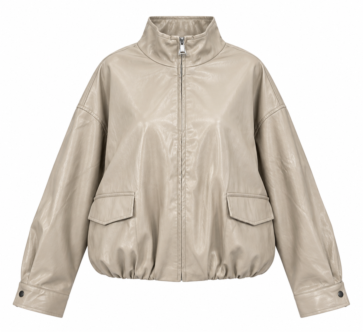 LUXE ICON LEATHER BOMBER JACKET