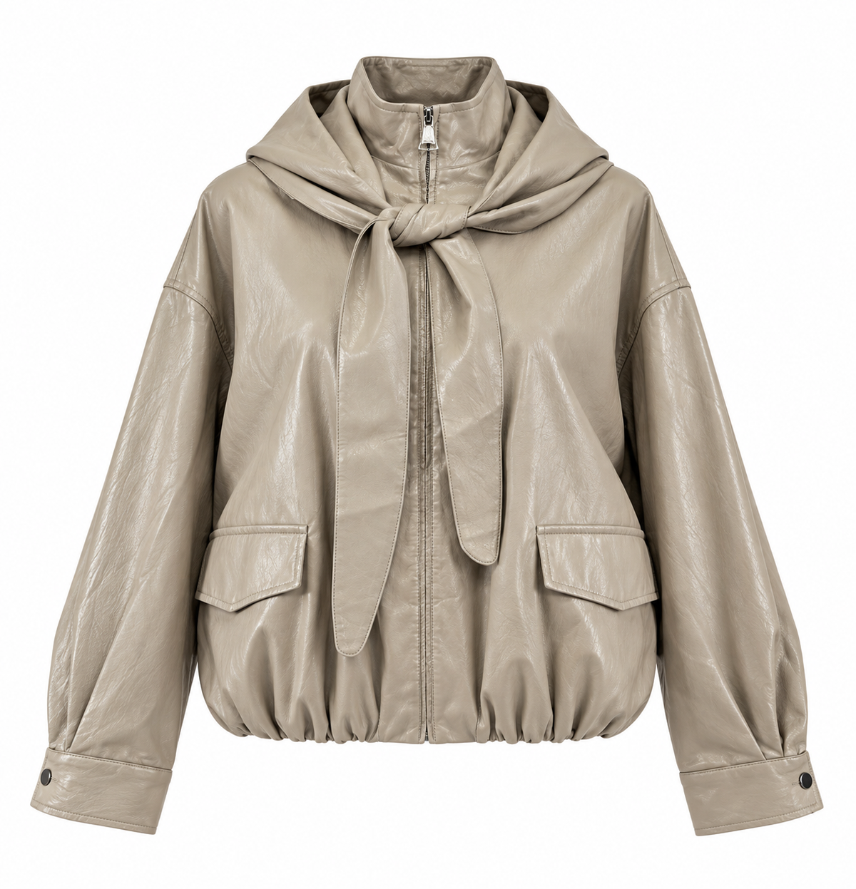 LUXE ICON LEATHER BOMBER JACKET