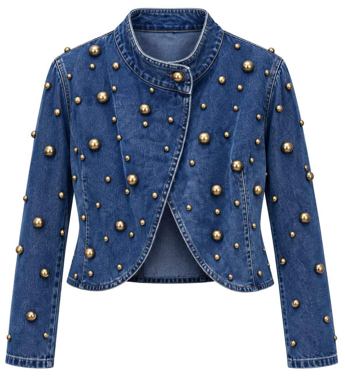 GOLDEN PEARL DENIM JACKET