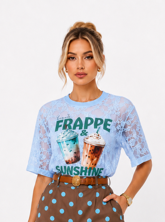 SKYLAR LACE TEE
