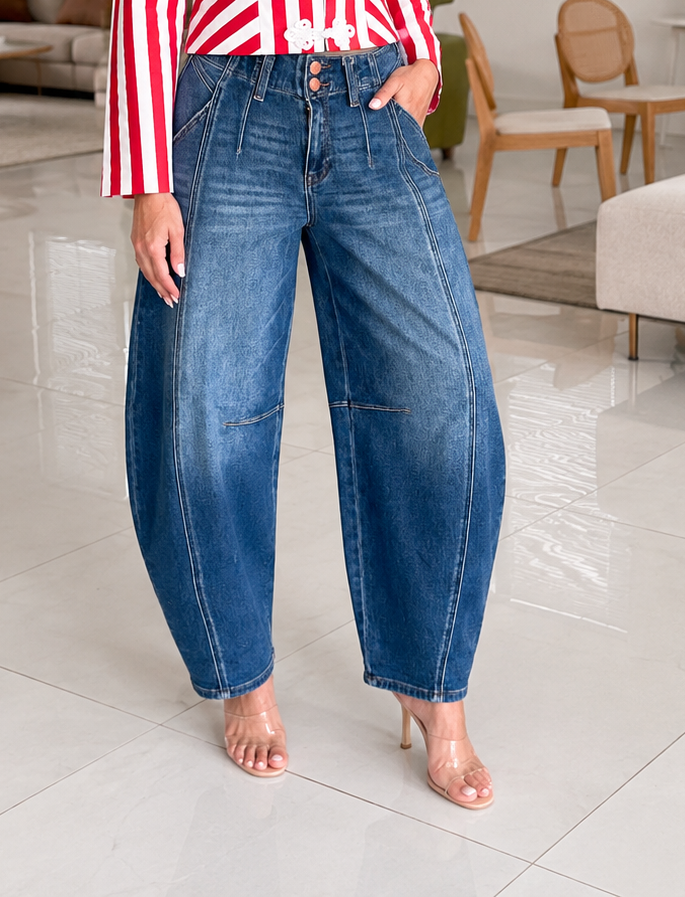 ALESSA BARREL JEANS